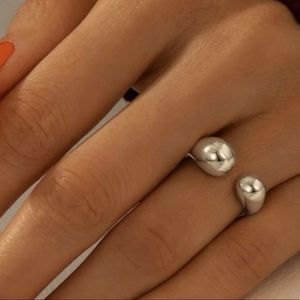 Chunky silver ring
